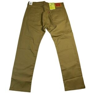 Levis 506 Comfort Straight Khaki Tan Pants Mens 36x30 Stretch A7700-0008 NWT
